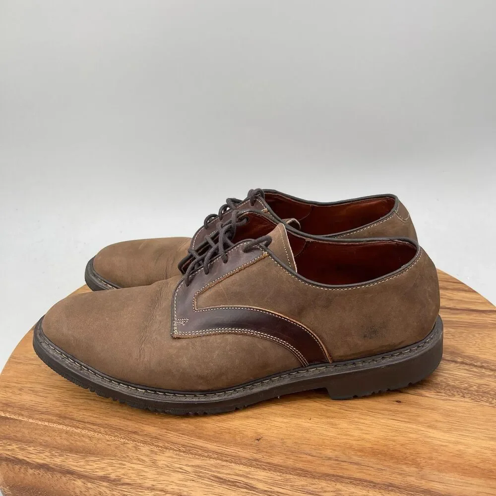 Allen Edmonds Berkshire Oxfords Mens 12 D Brown Leather Dress Shoes Derby USA